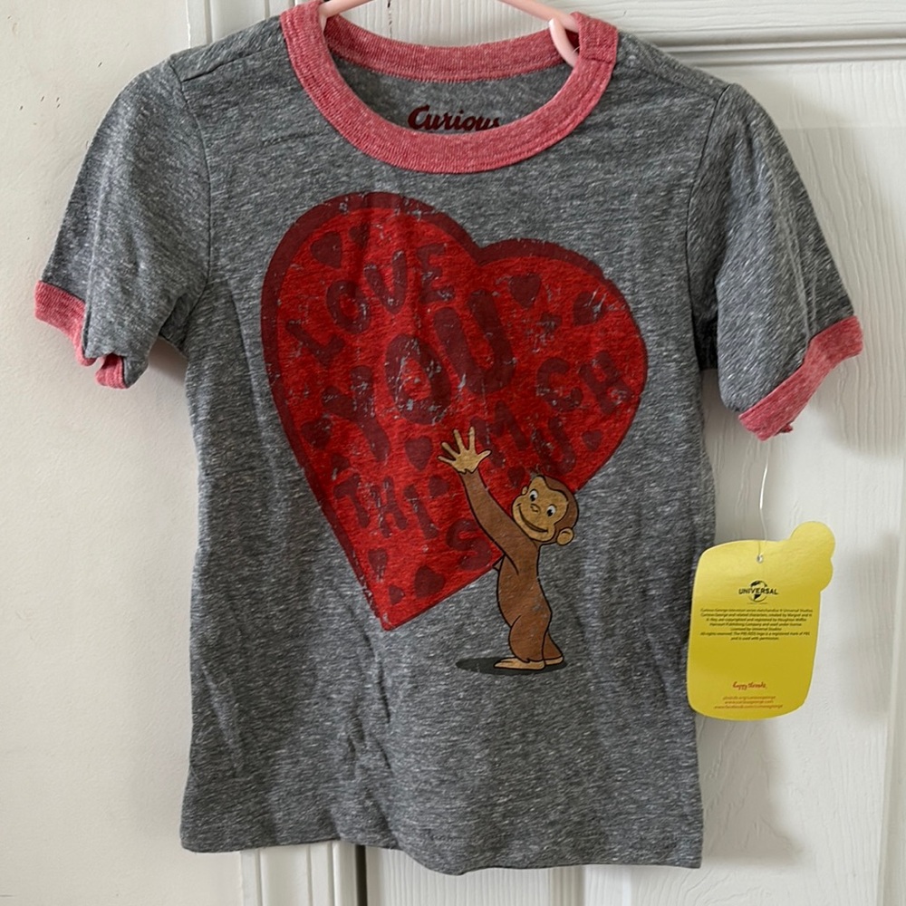 Curious George Love You Top - Picture 1 of 5